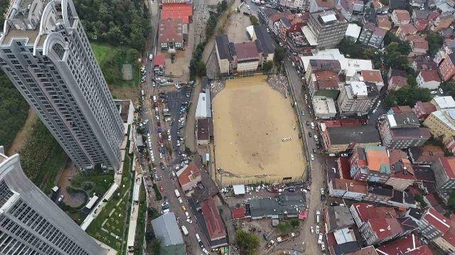 İstanbul'da Sel Felaketi: Sarıyer Havadan Görüntülendi