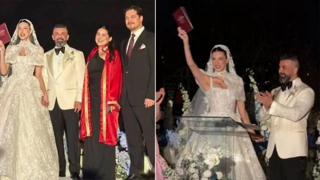 Itır Esen ve Engin Aykanat İstanbul'da düğün yaptı