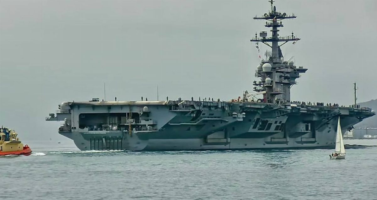 USS Theodore Roosevelt Uçak Gemisi İstanbul Yakınlarından Geçiyor