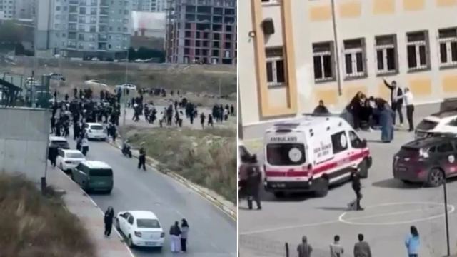 Esenyurt'ta Lisede Öğrenciler Arasında Kavga Çıktı
