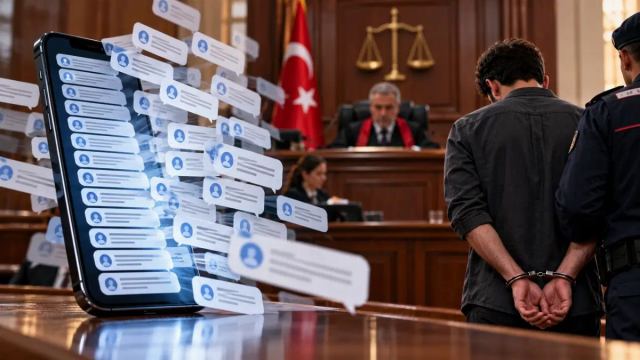 İzmir'de Akrabasına 45 Mesaj Gönderen Sanığa Hapis Cezası Verildi