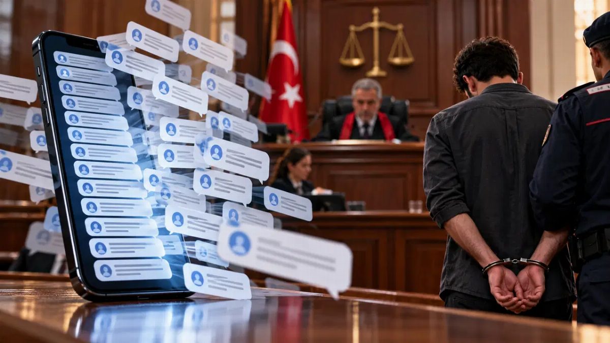 İzmir'de Akrabasına 45 Mesaj Gönderen Sanığa Hapis Cezası Verildi