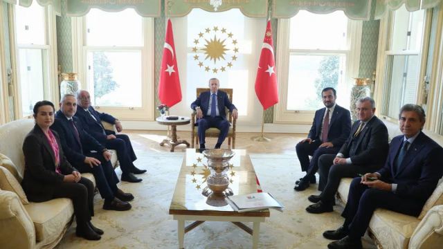 Erdoğan, Şile Belediye Başkan Vekili Terzi'yi Vahdettin Köşkü'nde kabul etti