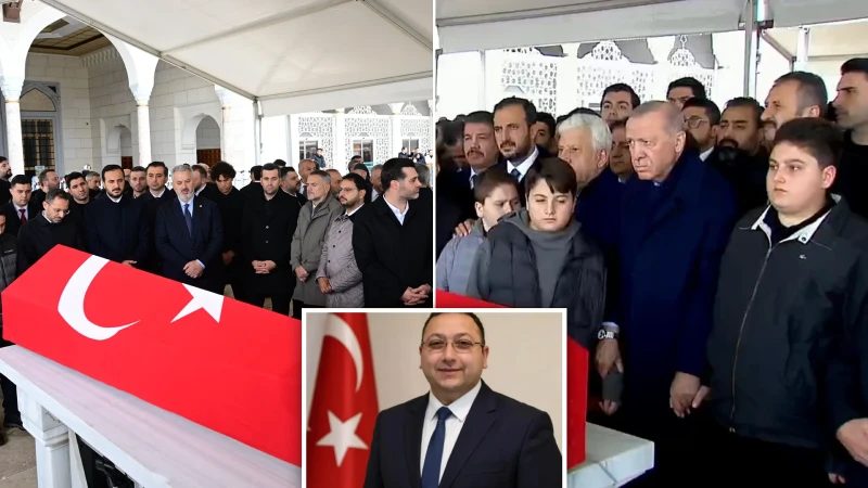 Üsküdar Belediye Başkan Vekili Gültekin'in cenazesinde Erdoğan
