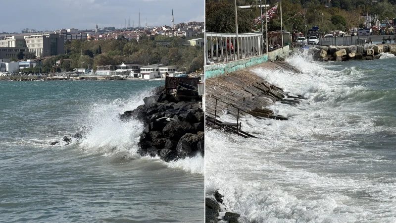 Tekirdağ'da Fırtına Etkisini Sürdürüyor