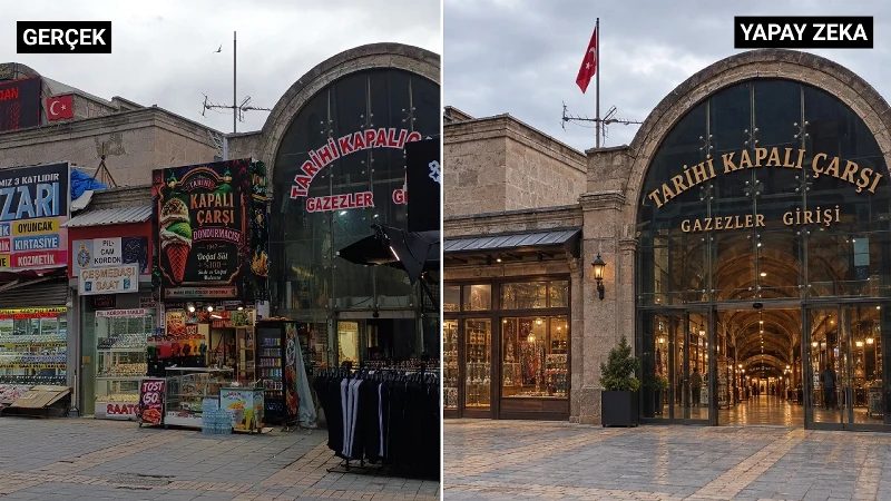 Kapalıçarşı'daki tabela kirliliğine yapay zeka çözümü sunuldu