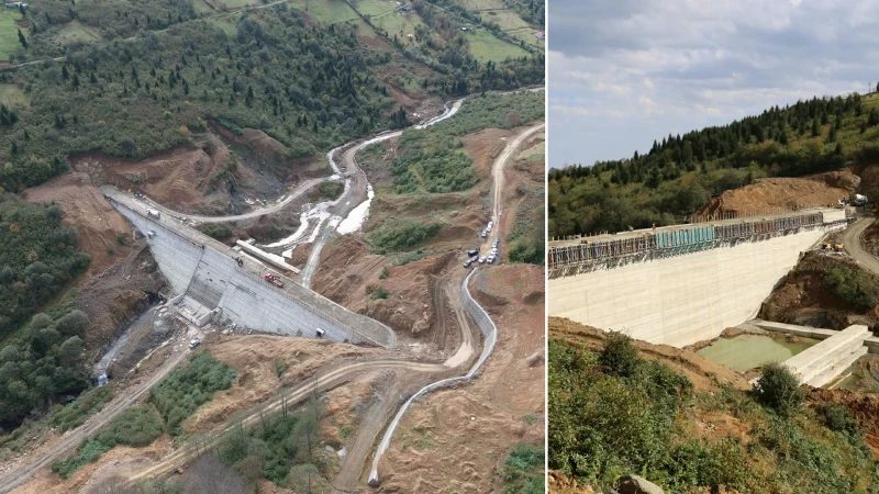 Uçarsu Göleti Trabzon'da su ihtiyacını karşılayacak