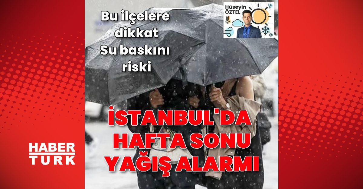 İstanbul'da Cumartesi Günü Yağış Bekleniyor