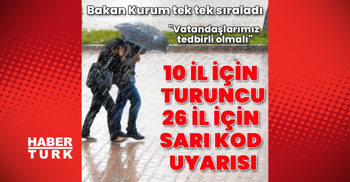 İstanbul için kuvvetli yağış uyarısı yapıldı