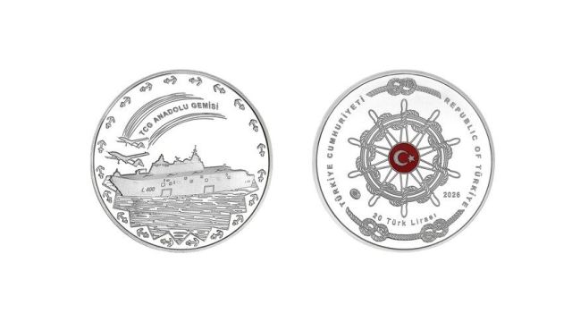 Darphane, TCG Anadolu için hatıra parası bastı