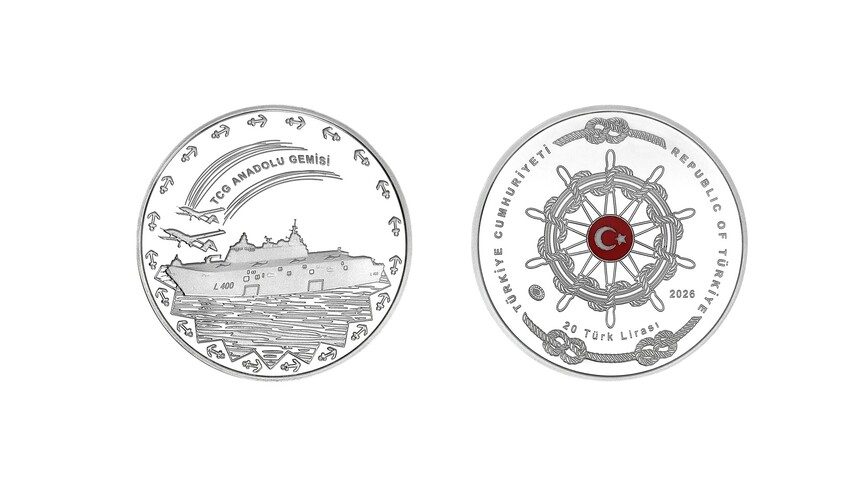 Darphane, TCG Anadolu için hatıra parası bastı