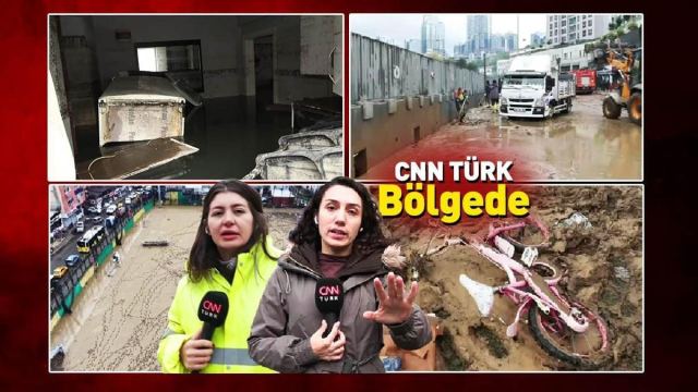 İstanbul Ayazağa'da sel sonrası felaketin izleri sürüyor