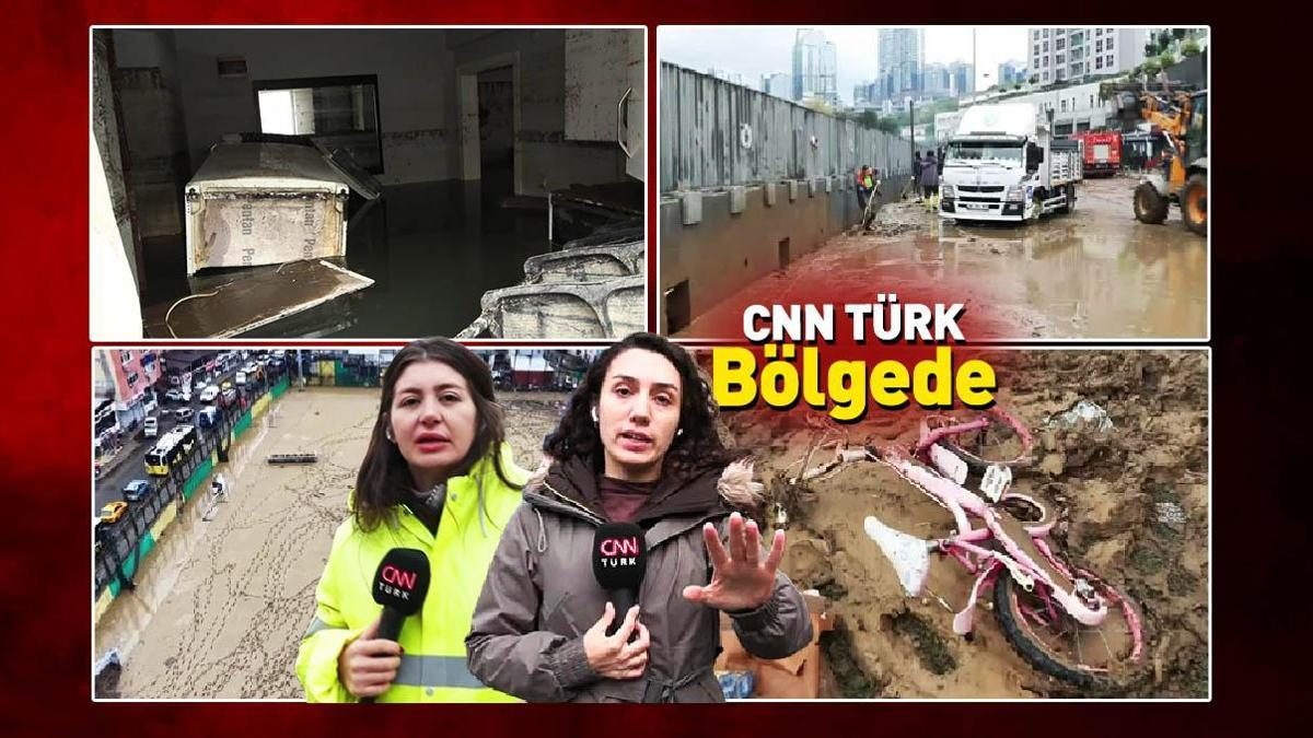 İstanbul Ayazağa'da sel sonrası felaketin izleri sürüyor