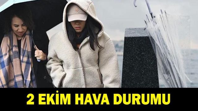 İstanbul'da 2 Ekim Hava Durumu: Sağanak Yağış Bekleniyor
