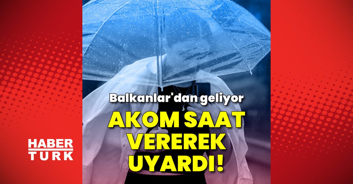 AKOM İstanbul'da Fırtına ve Sağanak Yağış Uyarısı Yaptı