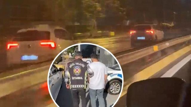 İstanbul'da Trafik Magandası Yakalandı, Cezası Kesildi