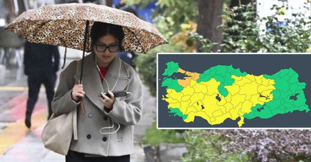 İstanbul'da 'turuncu' alarm, 44 ilde yağış bekleniyor