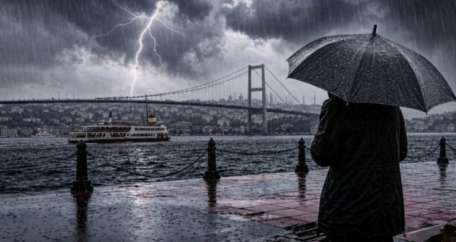 İstanbul'da Meteoroloji sağanak yağış için uyardı