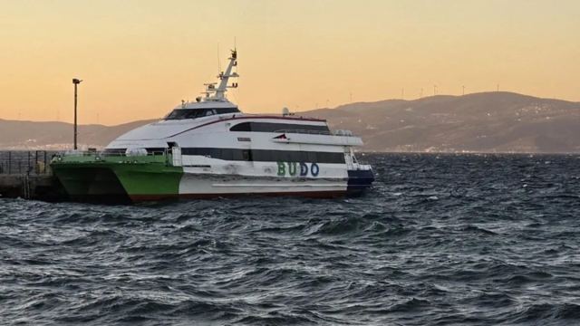 BUDO İstanbul seferleri olumsuz hava nedeniyle iptal edildi