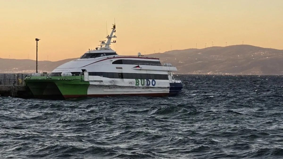 BUDO İstanbul seferleri olumsuz hava nedeniyle iptal edildi