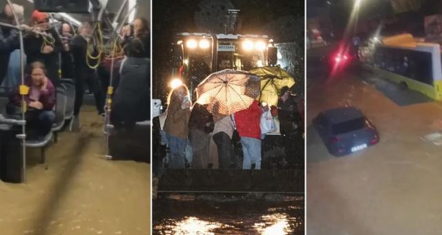 İstanbul'da Şiddetli Yağış ve Fırtına Hayatı Olumsuz Etkiledi