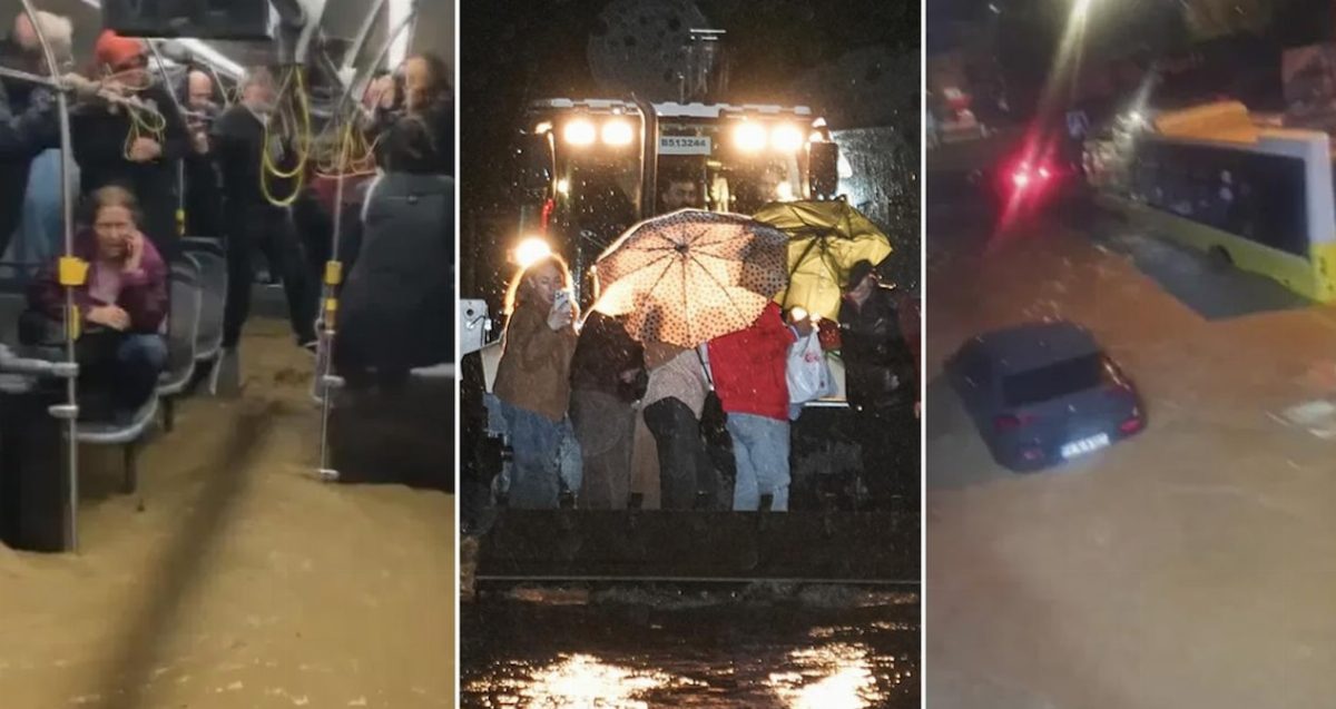 İstanbul'da Şiddetli Yağış ve Fırtına Hayatı Olumsuz Etkiledi