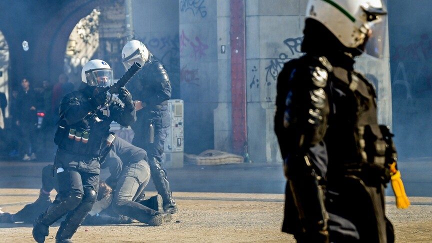 Brüksel'deki Gösterilerde Polis Şiddeti İddialarına 26 Şikayet