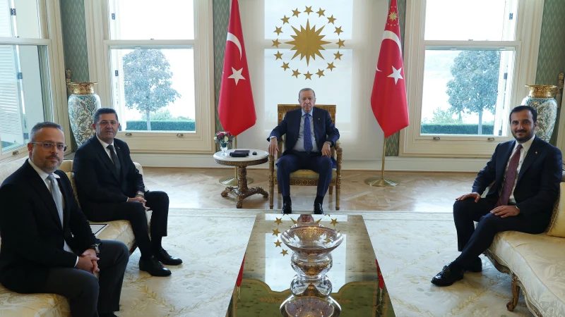 Cumhurbaşkanı Erdoğan Çekmeköy Belediye Başkanı Çerkez’i kabul etti