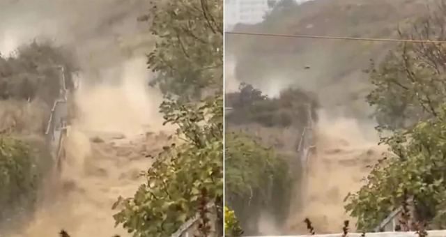 Başakşehir'de Sağanak Sonrası Sel ve Heyelan Tehlikesi Yaşandı