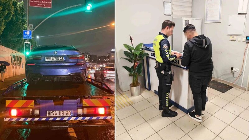 Başakşehir'de Drift Yapan Sürücüye 140 Bin TL Ceza