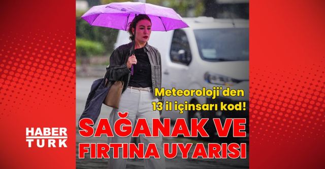 İstanbul için sağanak yağmur ve fırtına uyarısı yapıldı
