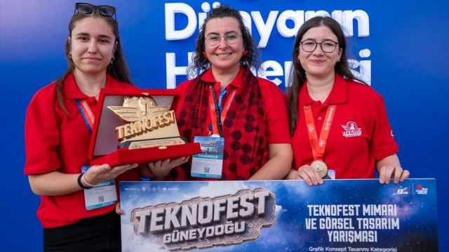 Öğrenciler Güneydoğu Figürlerini Tasarımda Birleştirerek Birinci Oldu