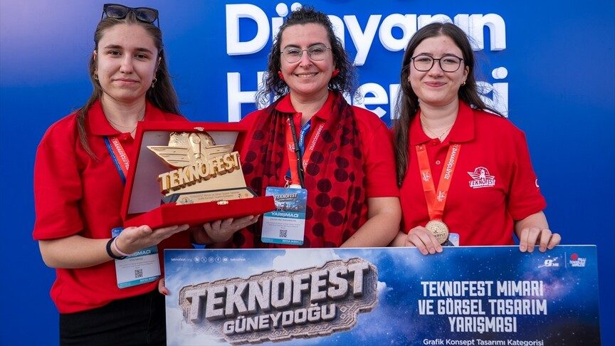 Öğrenciler Güneydoğu Figürlerini Tasarımda Birleştirerek Birinci Oldu