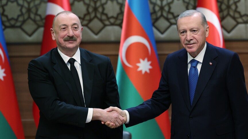 Cumhurbaşkanı Erdoğan, Azerbaycan Cumhurbaşkanı Aliyev ile görüştü