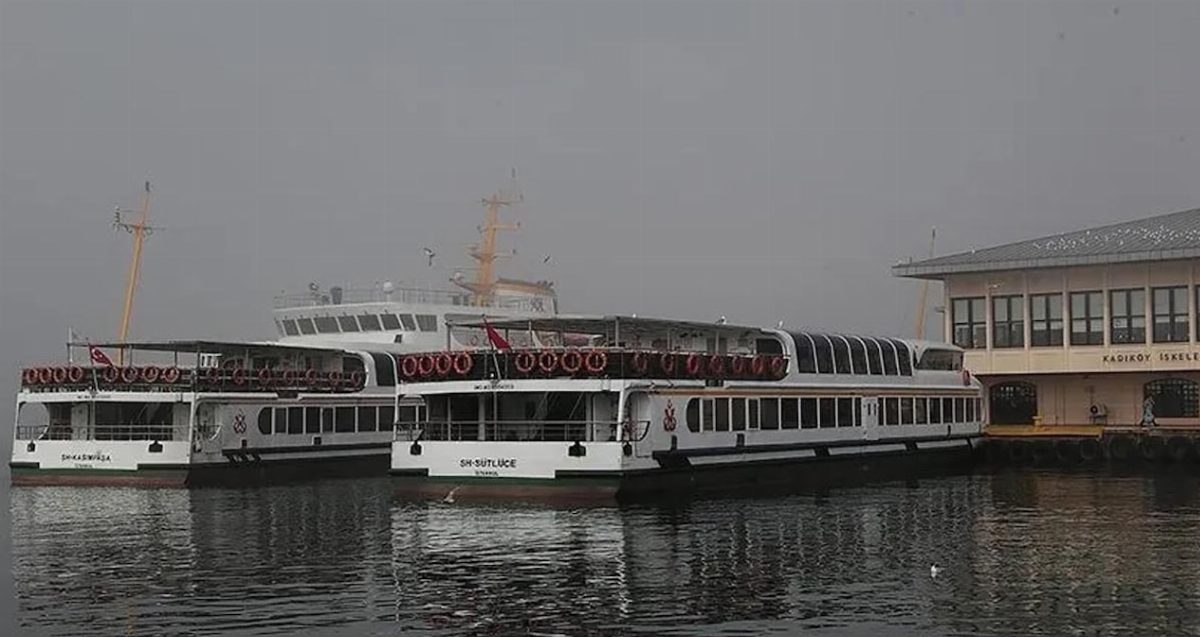İstanbul'da Vapur Seferleri İptal Edildi