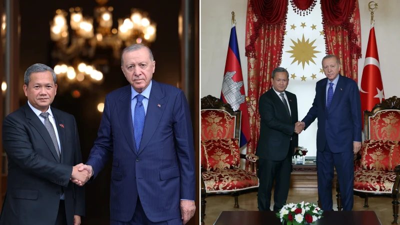 Kamboçya Başbakanı Hun Manet İstanbul'da kabul edildi