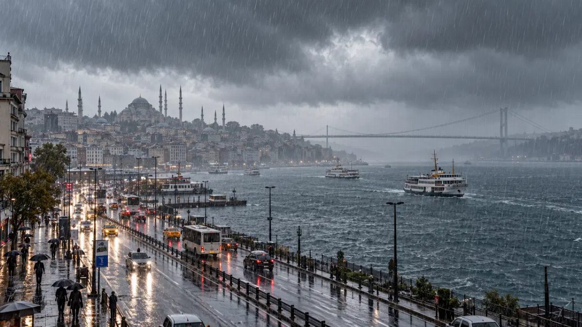 İstanbul'a kuvvetli yağış ve fırtına uyarısı yapıldı