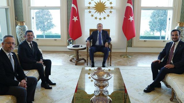 Cumhurbaşkanı Erdoğan, Çekmeköy Belediye Başkanı Çerkez'i kabul etti