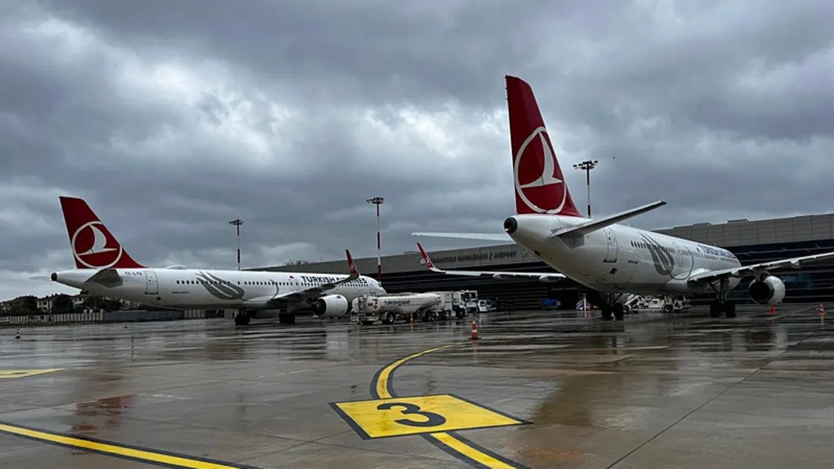 İstanbul'da Hava Trafiği Olumsuz Hava Koşullarıyla Aksadı