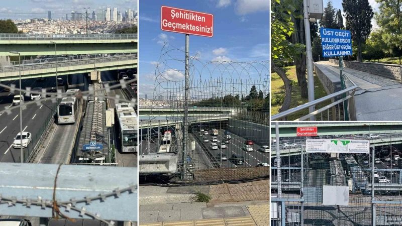 Edirnekapı Metrobüs Durağı'nda Üst Geçit Aylardır Kapalı