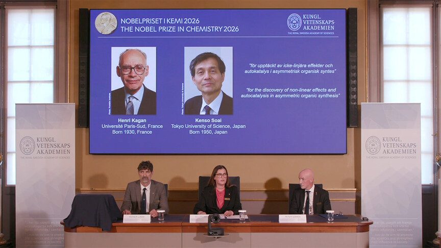 2026 Nobel Kimya Ödülü Kagan ve Soai'ye verildi