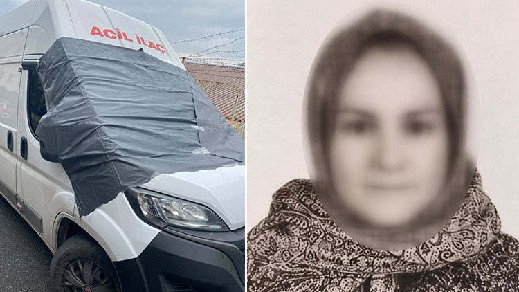 Esenkent'te eski sevgili minibüse zarar verdi, güvenlik kamerasında