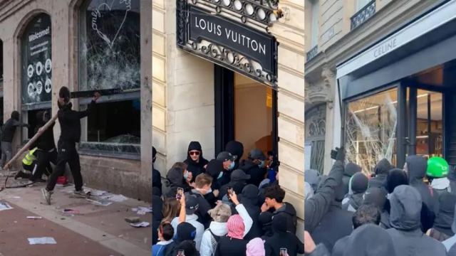 Fransa'da Protestolar Büyüdü: Lüks Mağazalar Yağmalandı