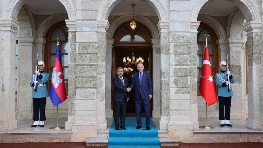 Cumhurbaşkanı Erdoğan, Kamboçya Başbakanı Manet'i kabul etti